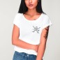 T-shirt Femme Blanc Slab