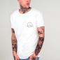 T-shirt Homme Encolure dégagée Blanc Glassy