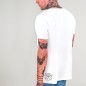 Men T-Shirt Open neck White Glassy