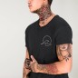 T-shirt Herren mit U-Ausschnitt Schwarz Deepwater