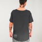 T-shirt Homme Encolure dégagée Anthracite Current