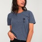 T-shirt Unisex Blau Minimal Palm