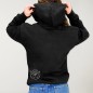 Women Hoodie with zipper Black Kalima