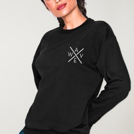 Sweatshirt de Mujer Negra Drifter