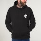 Kapuzenpullover Herren Schwarz Skull Crash