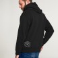 Hoodie Uomo Nera Skull Crash