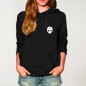 Hoodie Donna Nera Skull Crash