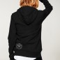 Kapuzenpullover Damen Schwarz Skull Crash