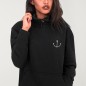 Women Hoodie Black Beach House