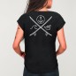 Camiseta de Mujer Negra Anchor Slab Logo