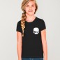 Camiseta de Niña Negra Calavera