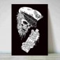 Ilustración " The Drunk Skull Sailor BK "